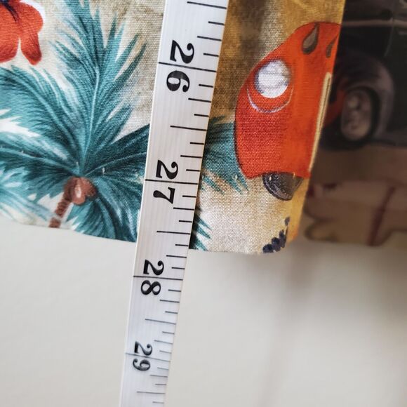 RJC Hawaiian Shirt Short Sleeve Size L Made in USA Hot Rod Cars Beach Cruise - Picture 8 of 13